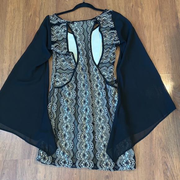 Flamingo mini event dress - Picture 2 of 6